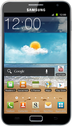 Samsung N7000 Galaxy Note met OS 4 ICS